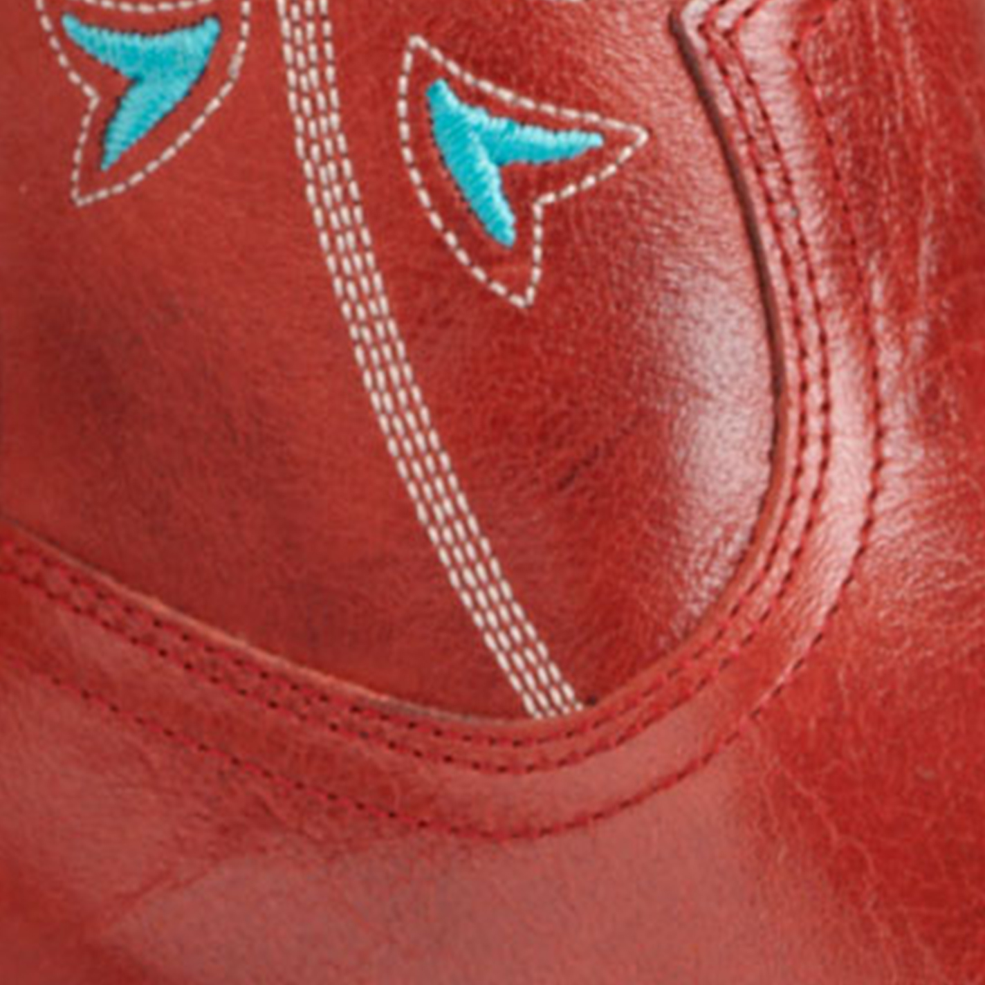 Ariat Women’s Flame Red Desert Holly Almond Toe Cowboy Boots - Image 1