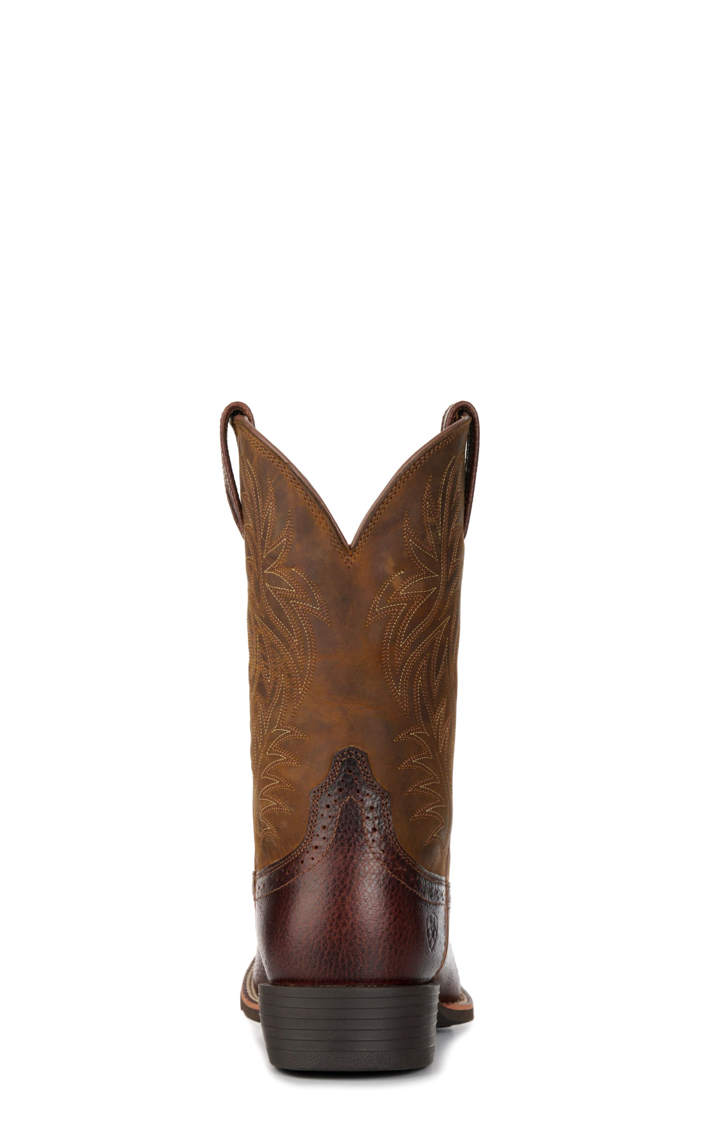 Ariat Men's Sport Fiddle Brown Wide Square Toe Cowboy Boots - Image 1