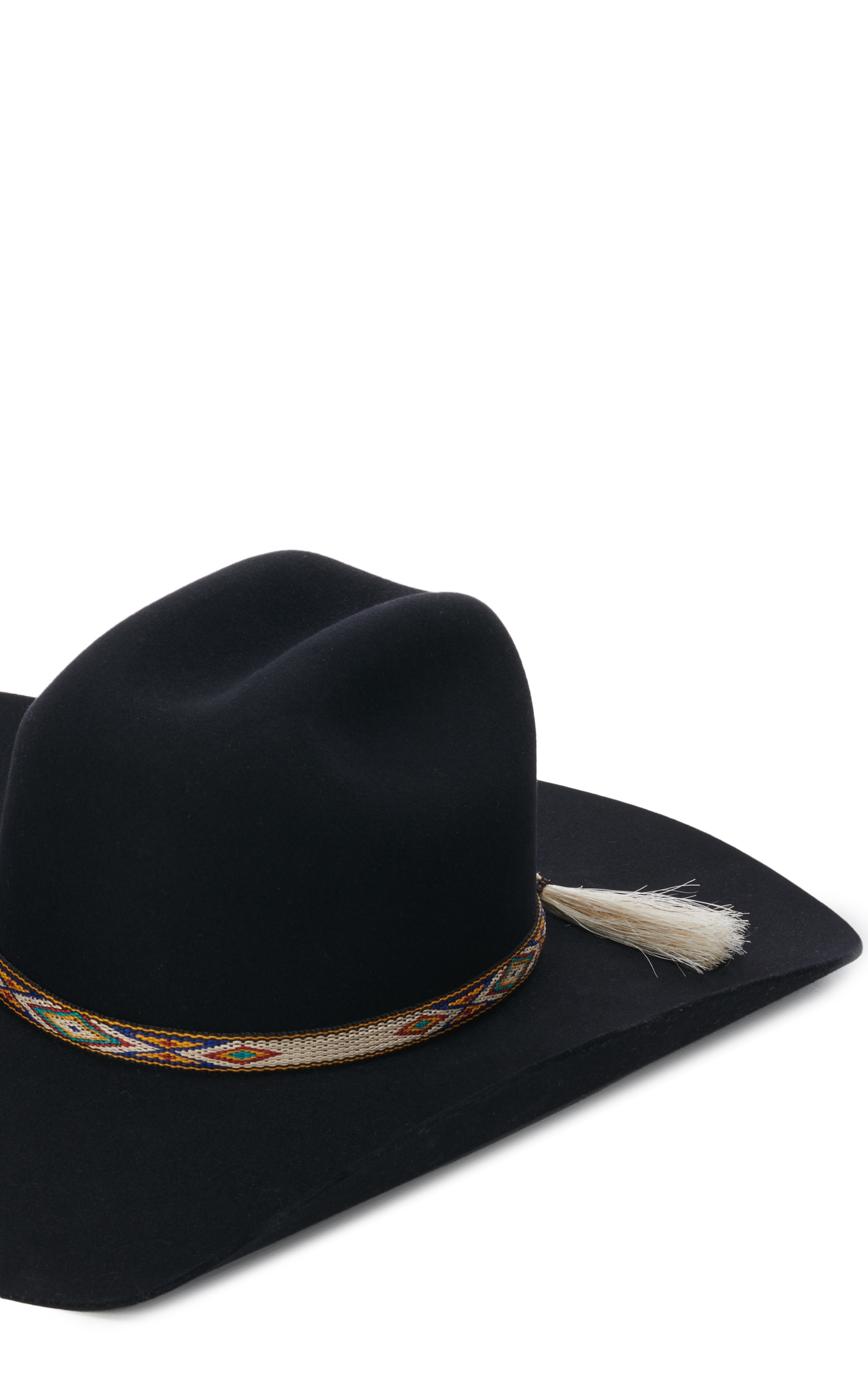 Twister Tan Aztec Ribbon with Tassel Hat Band - Image 1