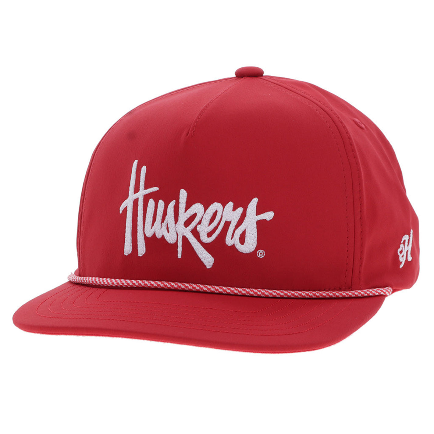 Hooey Collegiate Collection Red NU Huskers Flat Bill Cap - Image 1