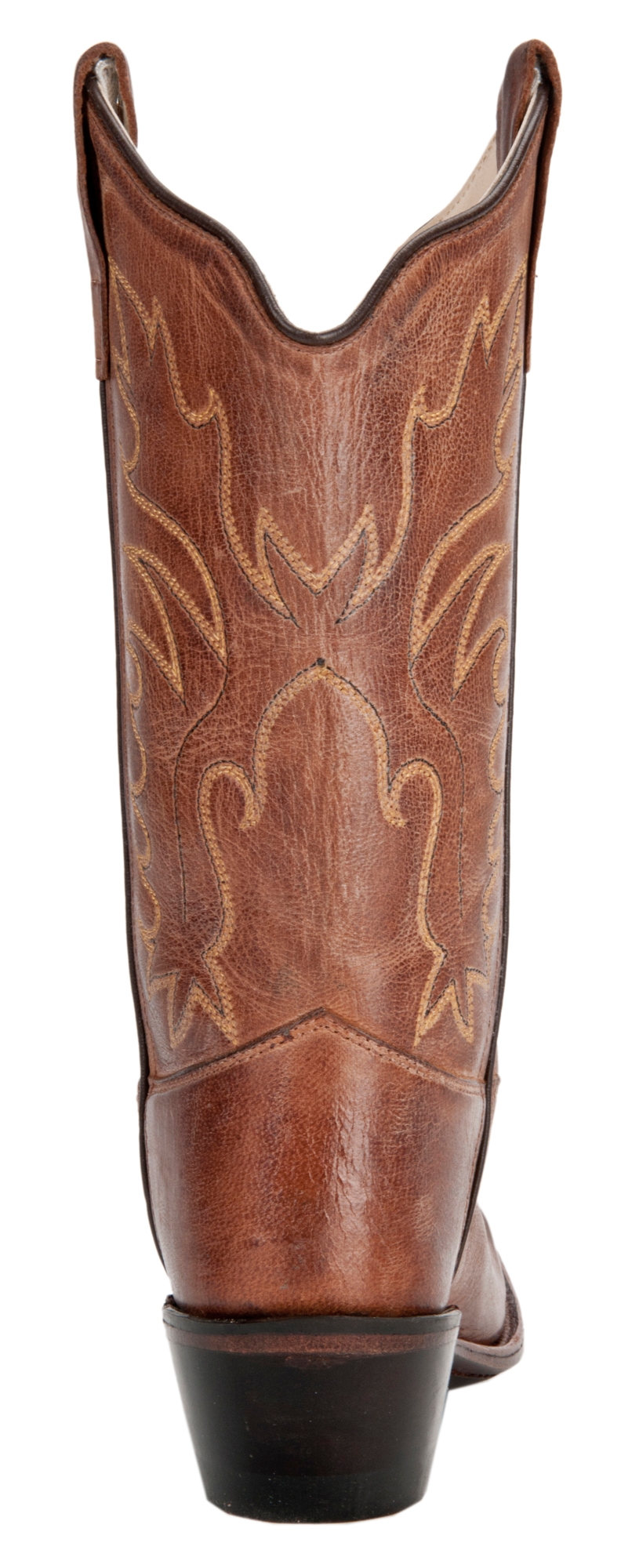 Old West Kids Classic Tan Mad Dog Snip Toe Cowboy Boots - Image 1