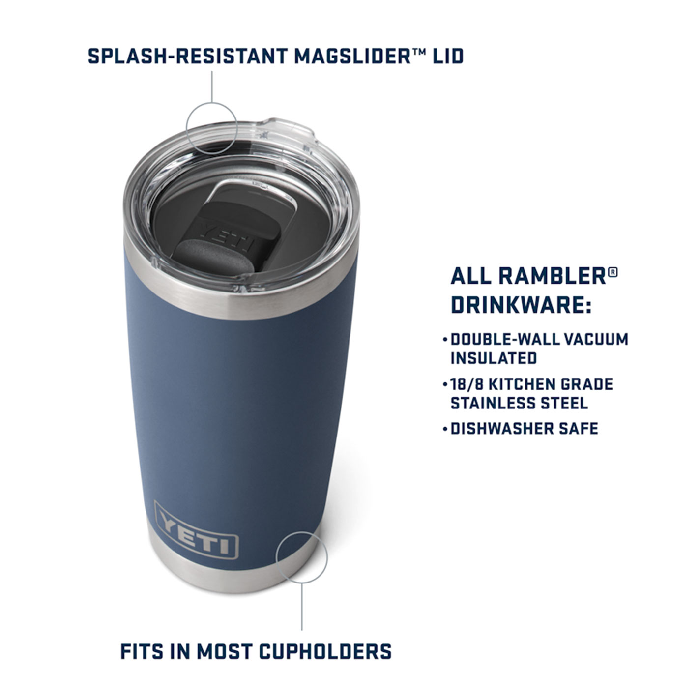 Yeti Coolers 20 Oz Black Forest Green Tumbler - Image 1