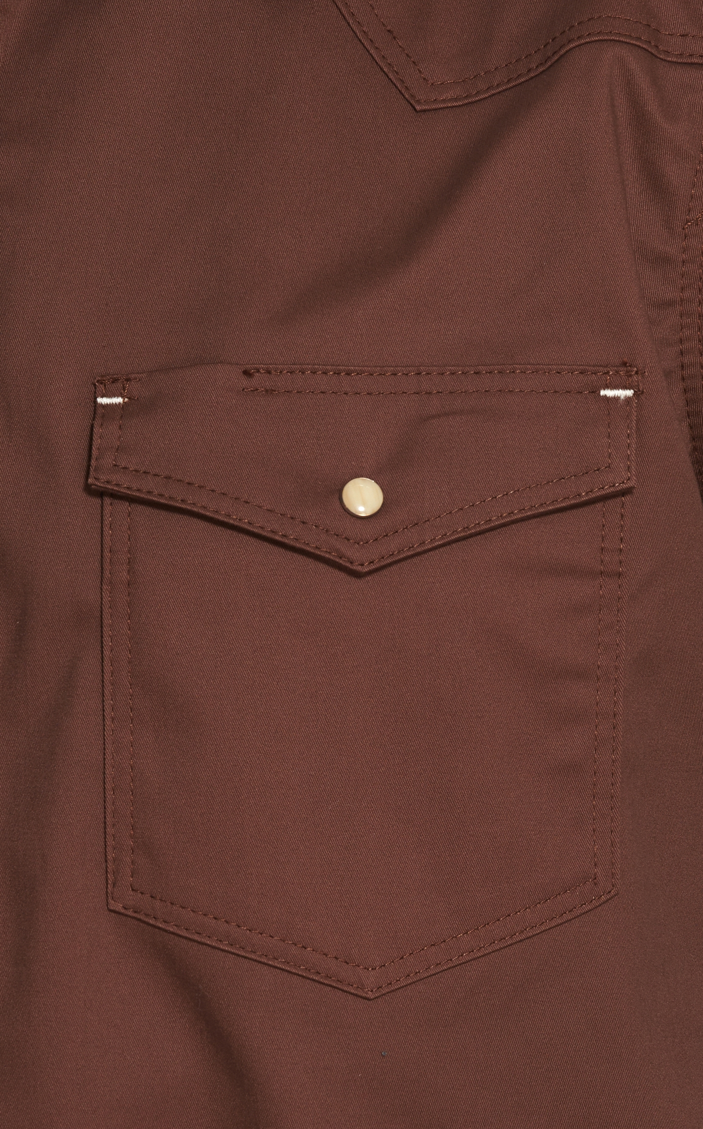 Cowboy Workwear WorkFlex Men's Chocolate Long Sleeve Work Shirt - Image 1