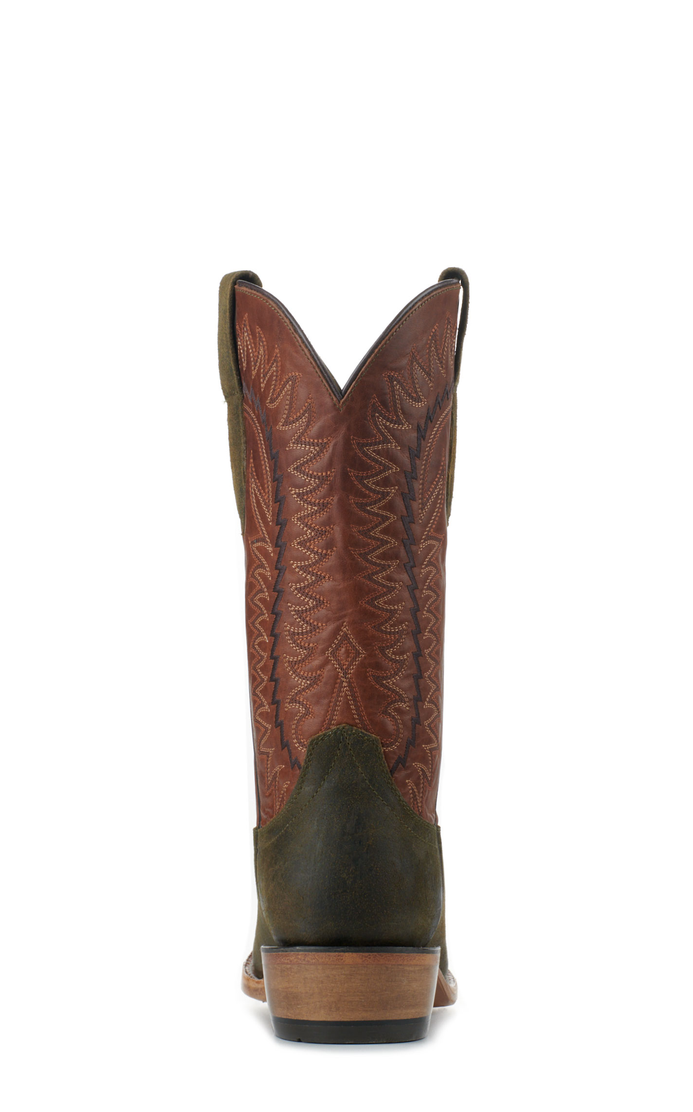 Ariat Men's Futurity Time Copper Crunch and Olive Roughout TekStep Punchy Square Toe Cowboy Boots - Image 1