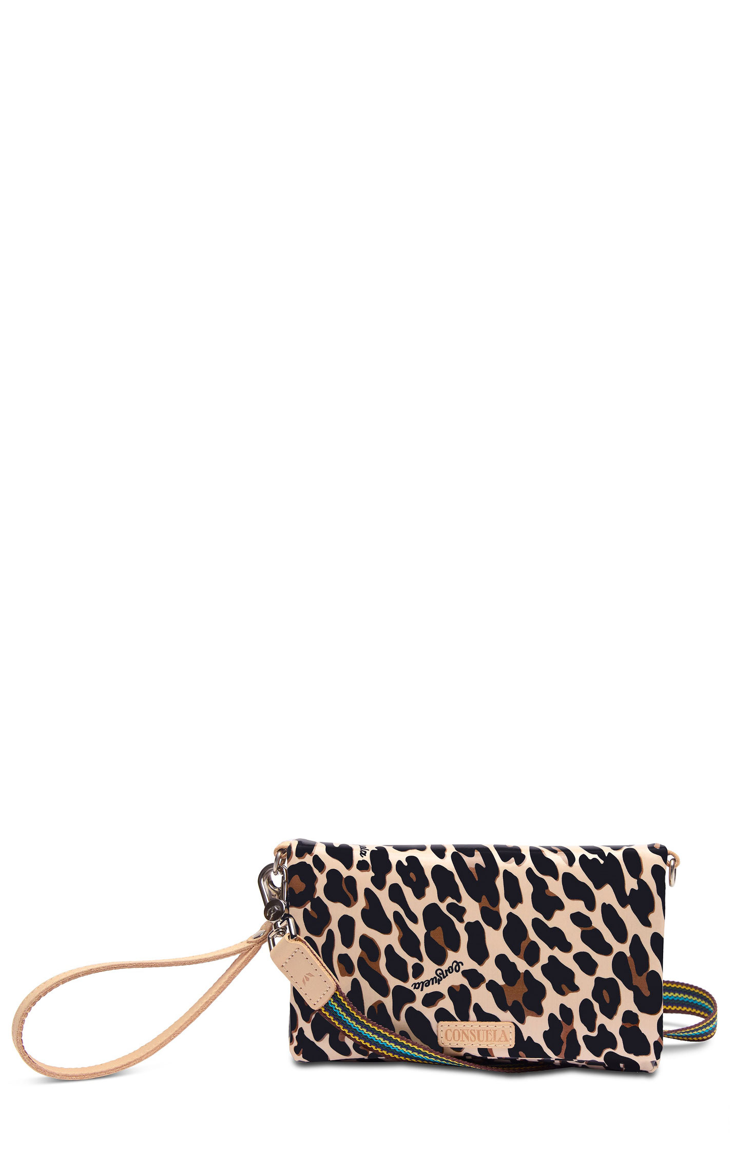 Consuela Mona Shades of Coffee Leopard Print Uptown Crossbody Bag - Image 1