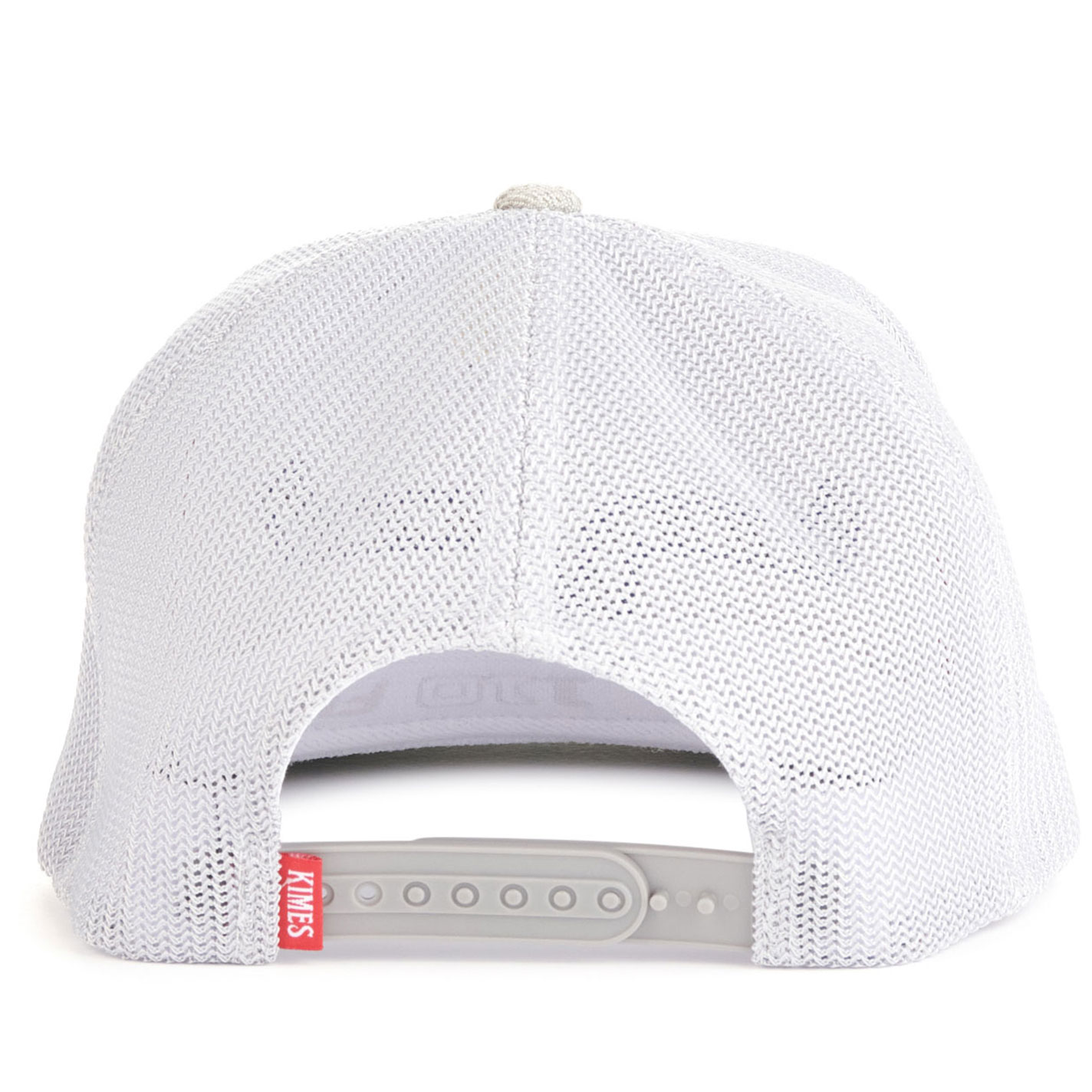Kimes Ranch Men's Gray on Gray & Blue Stitch Horns Logo Cap - Image 1