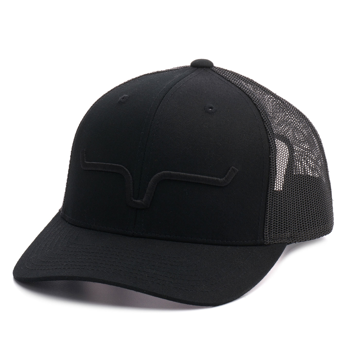Kimes Ranch Black on Black Mesh Back Cap - Image 1