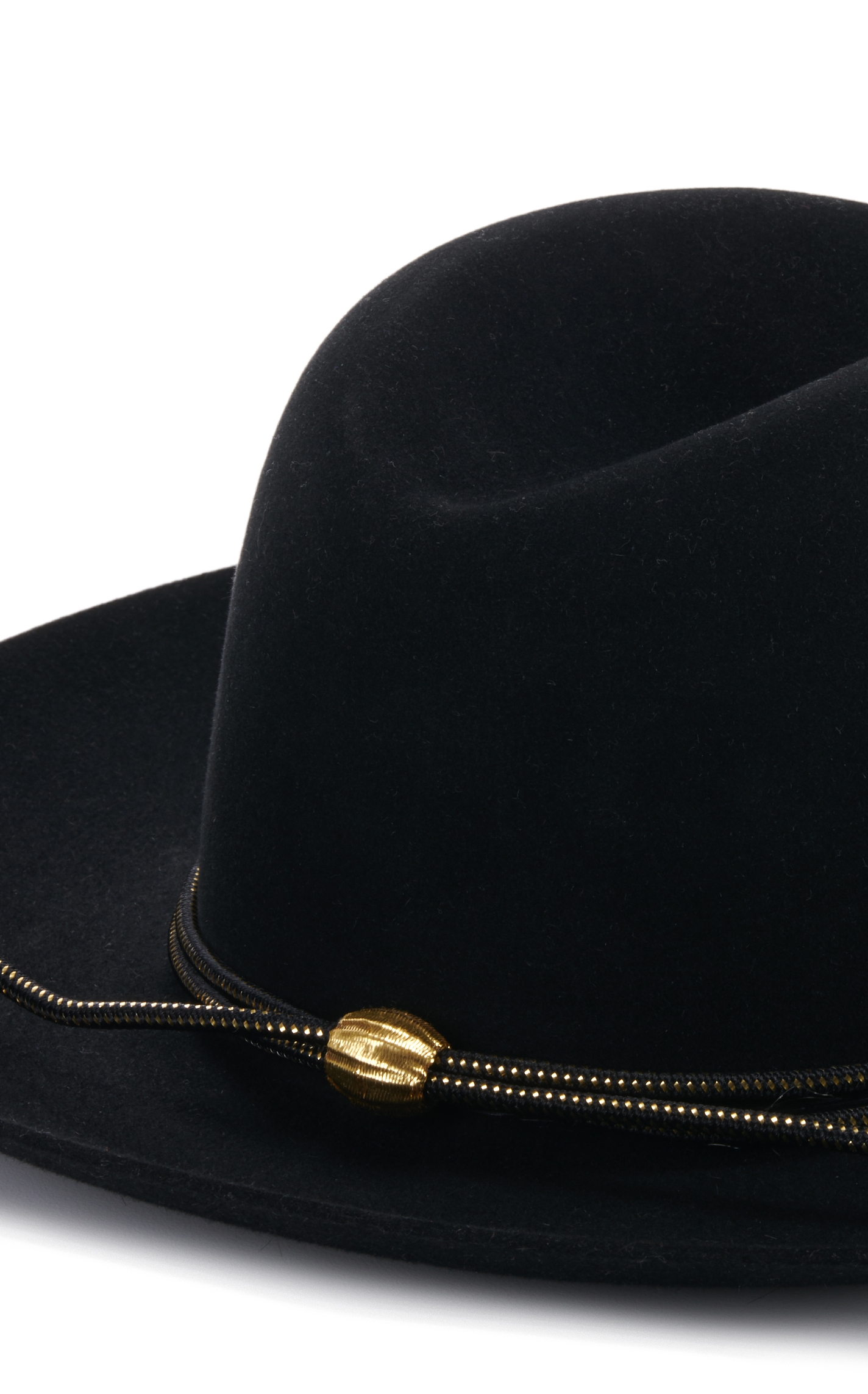Stetson Black & Gold Military Branch Acorn Hatband - Image 1