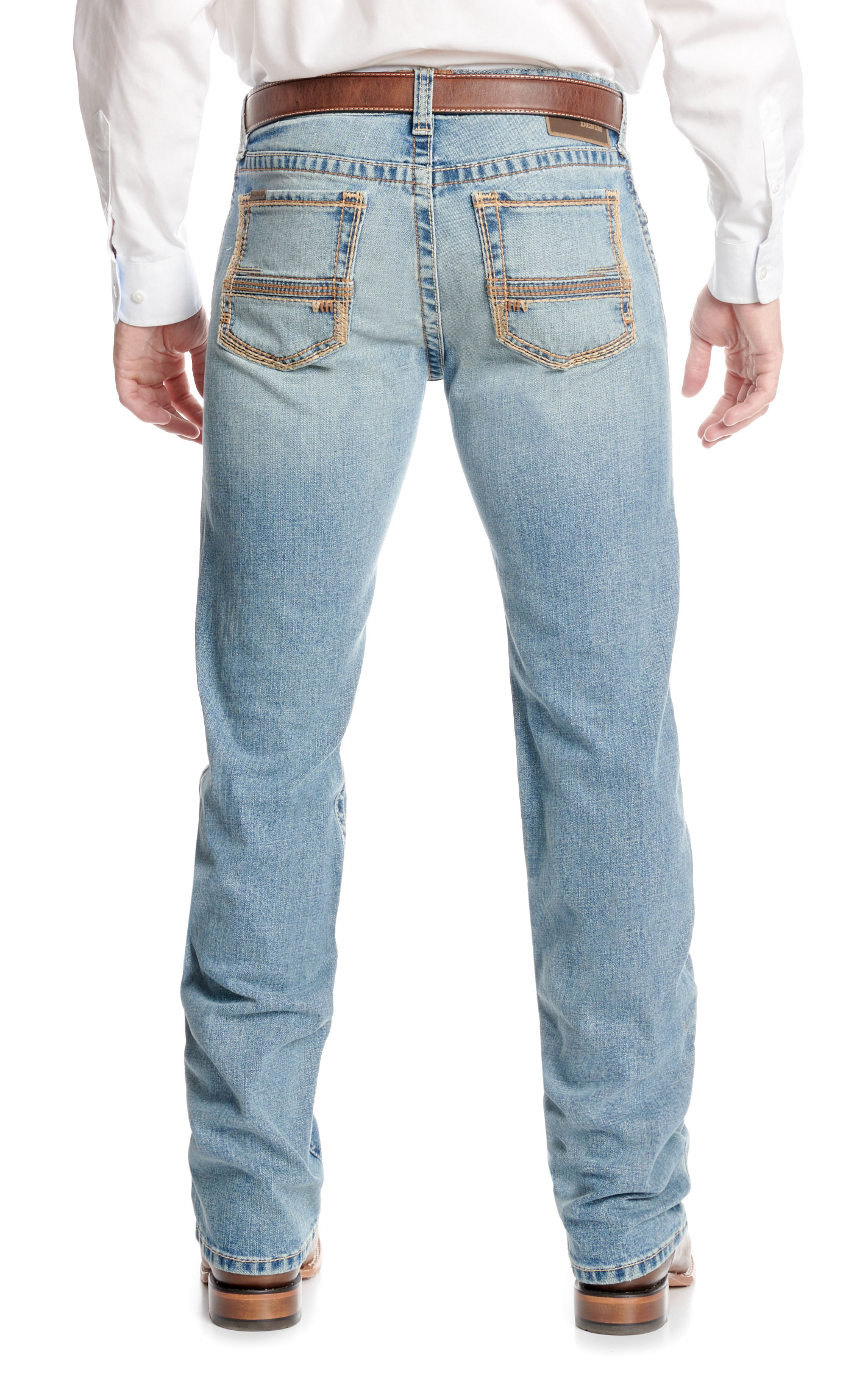 Ariat Men's M7 Jasper Orleans Light Wash Straight Jeans - Image 1