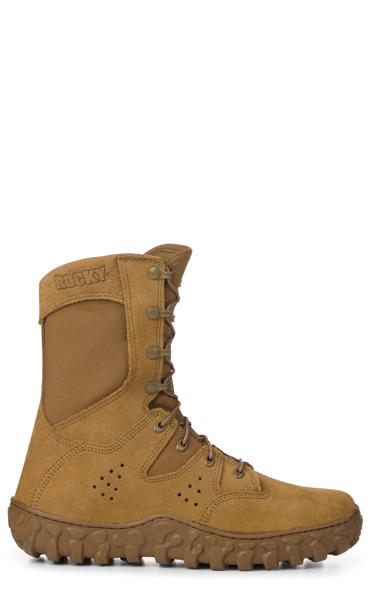 Rocky Men's S2V Predator Coyote Tan Round Toe Lace Up Military Boot - Image 1