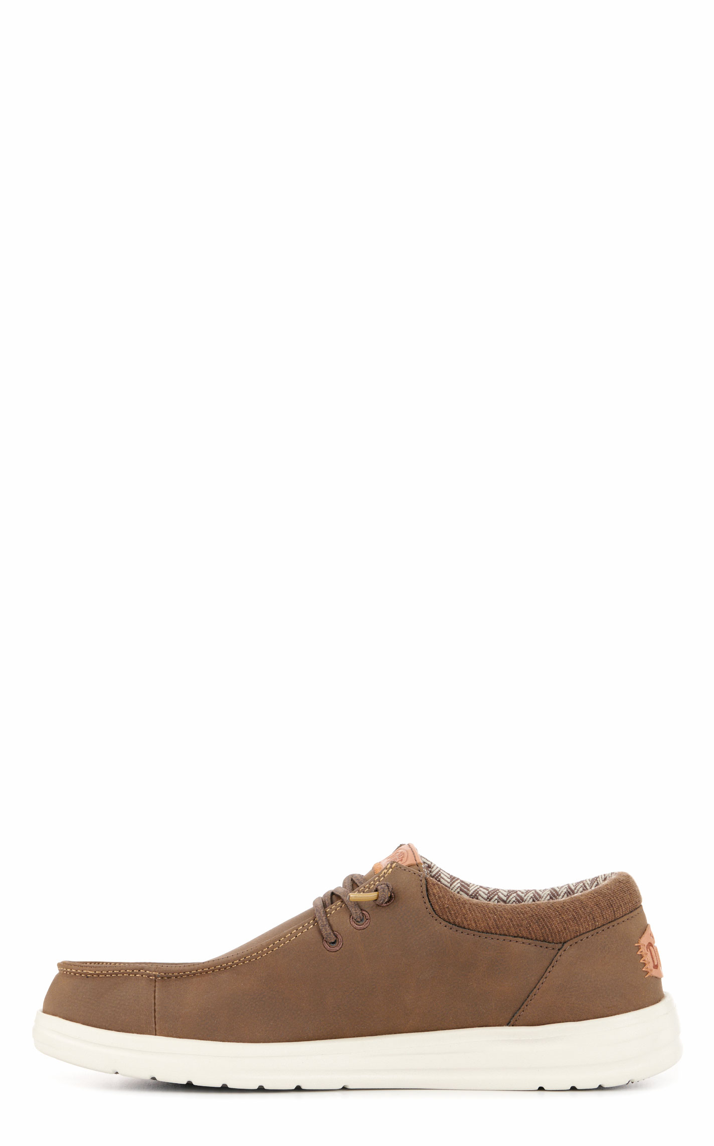 Hey Dude Men's Paul Brown Faux Leather Moc Toe Casual Shoes - Image 1