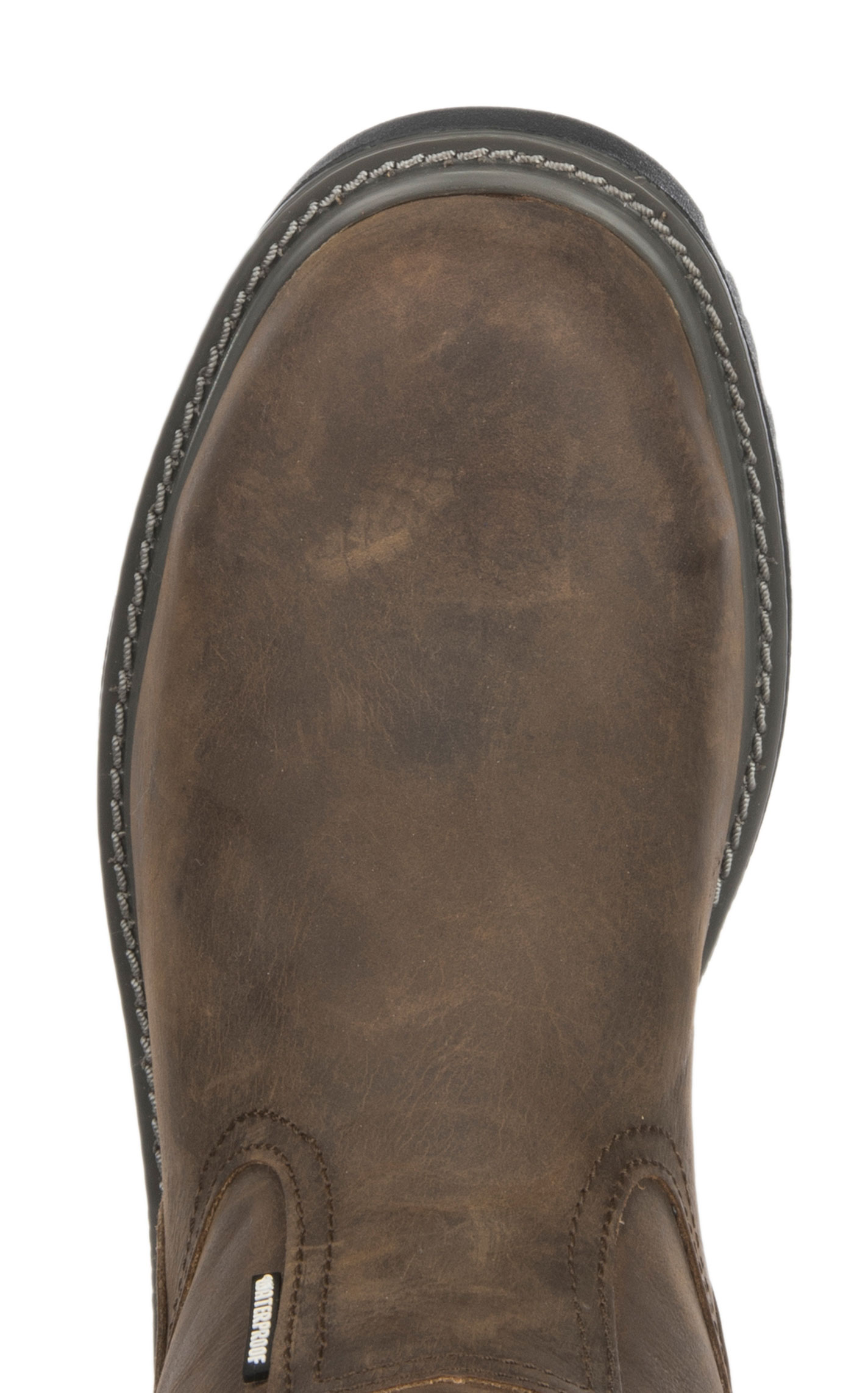 Wolverine Men's Floorhand Brown Waterproof Round Steel Toe Wellington Work Boot - Image 1