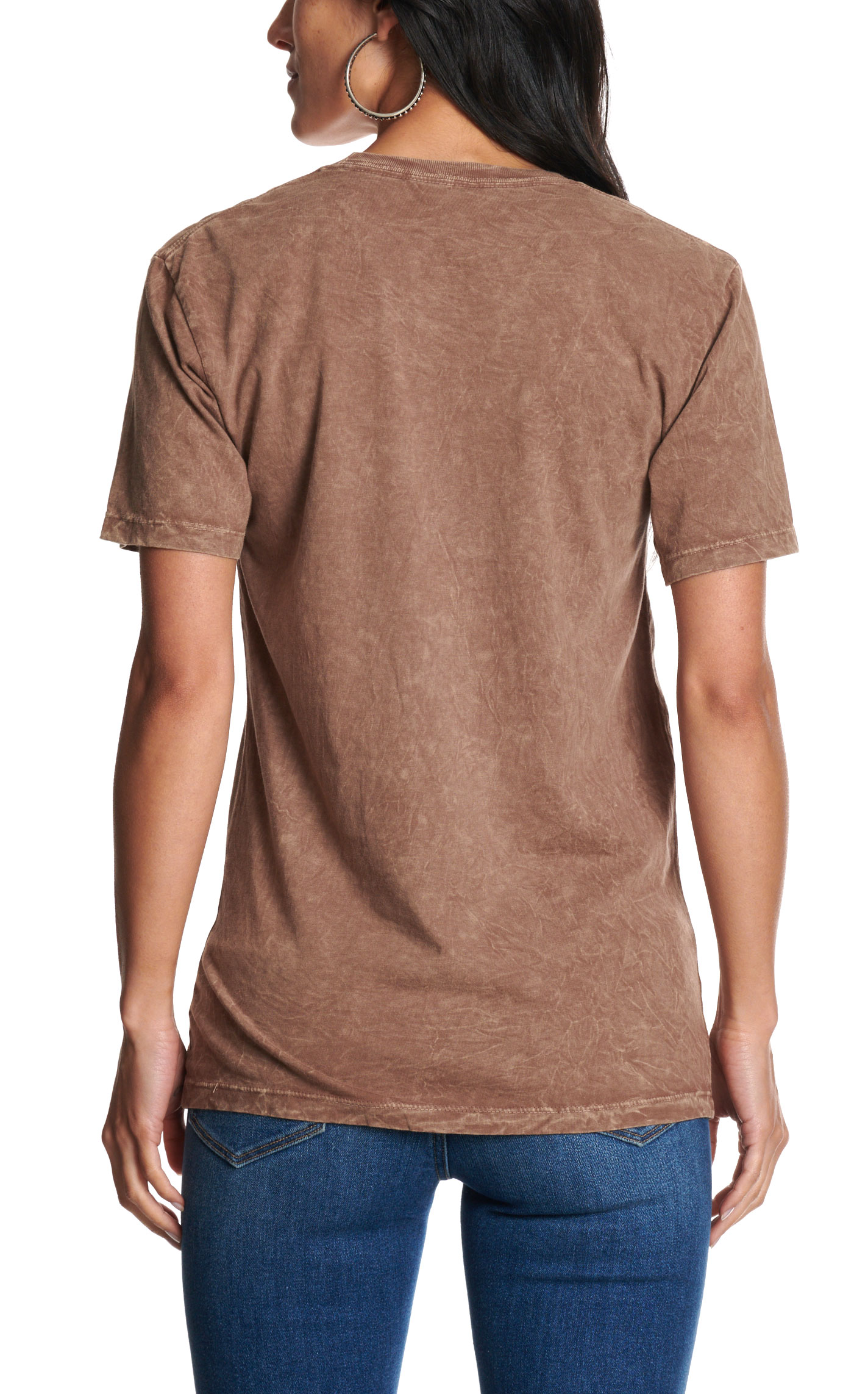 Lotus Fashion Women's Brown Round Up Wild West Cowboy Graphic T-Shirt - Image 1