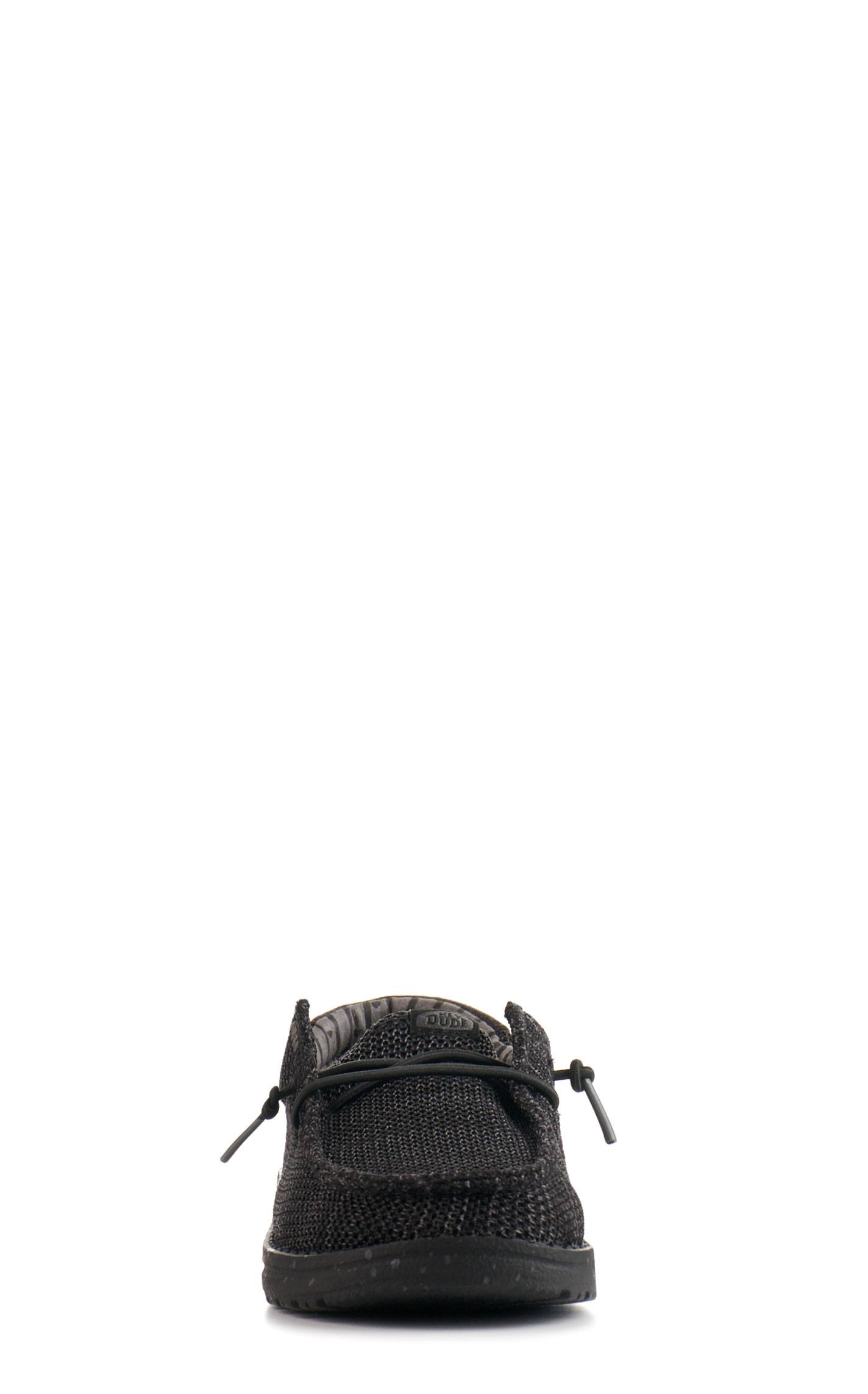 Hey Dude Kids' Wally Stretch Sox Black Moc Toe Casual Shoes - Image 1