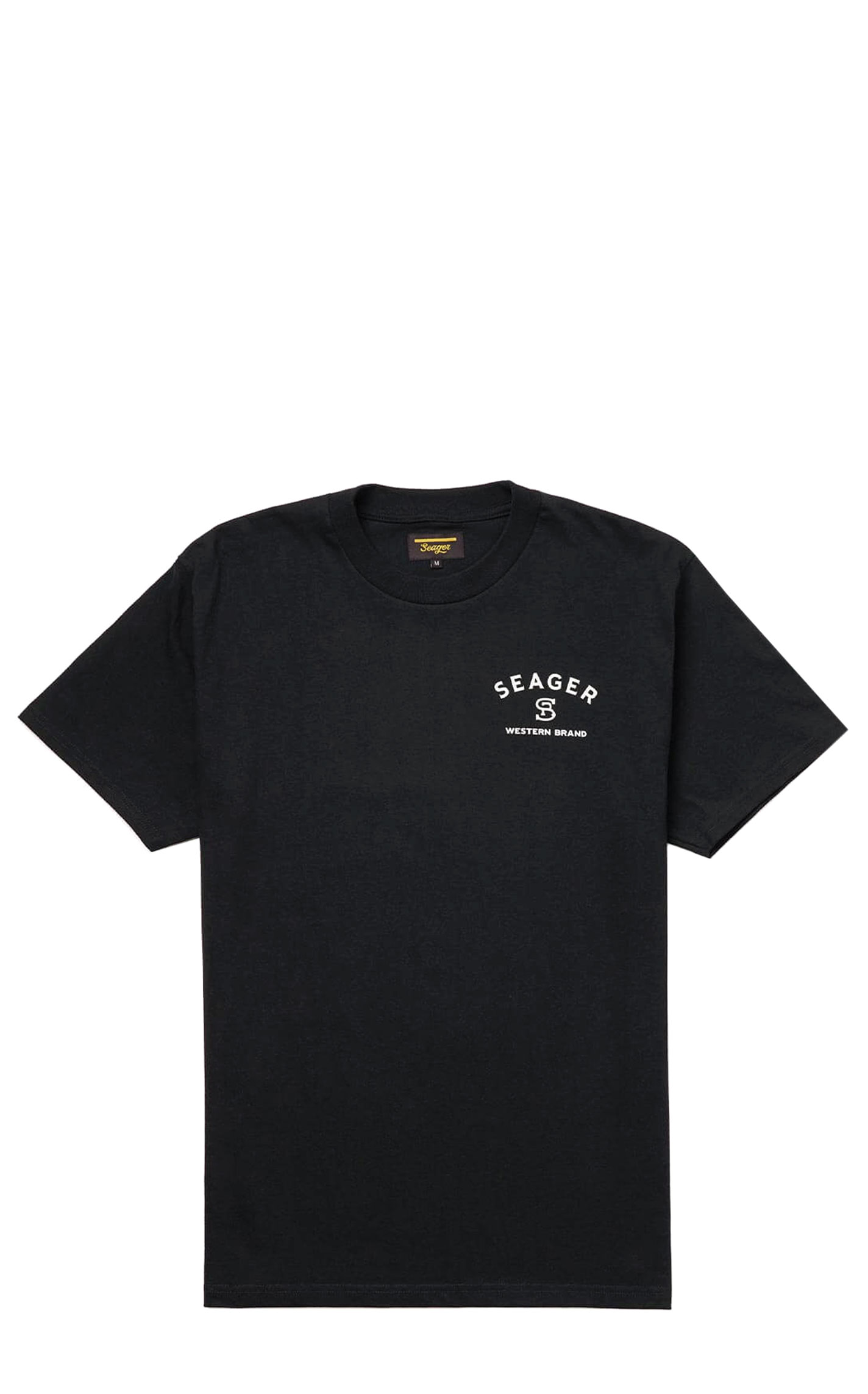 Seager Men's Black Western Brand Logo T-Shirt - Image 1