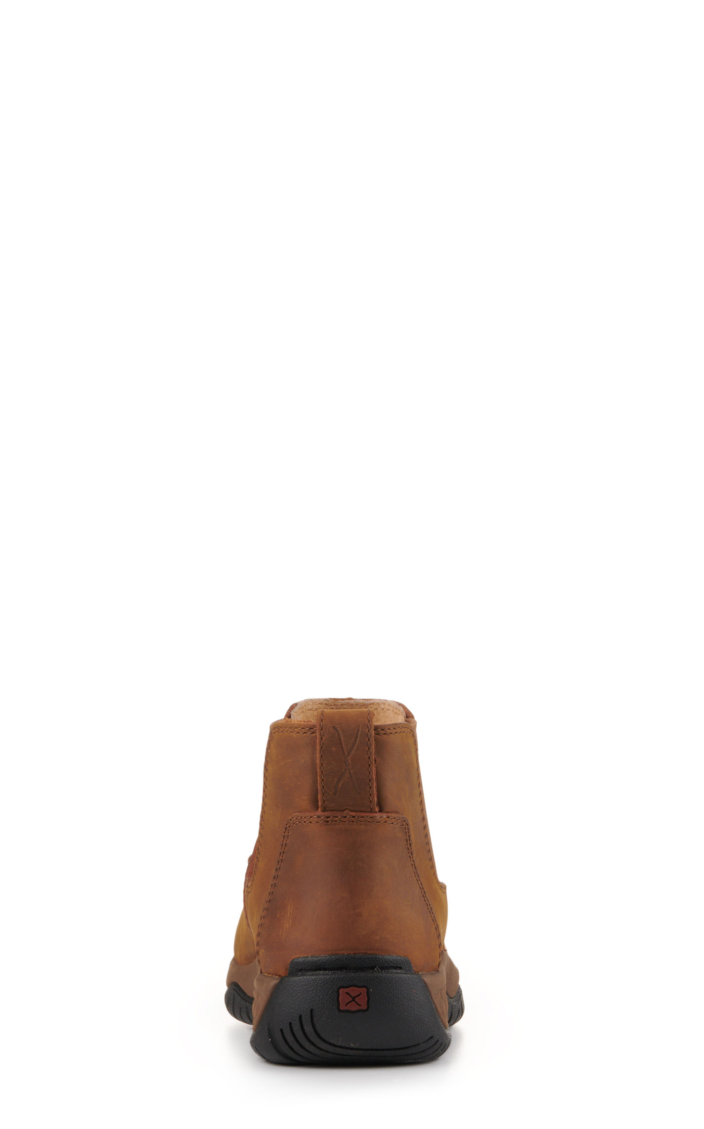 Twisted X Women's Pecan Brown Cell Stretch Round Toe Chelsea Work Boots - Image 1