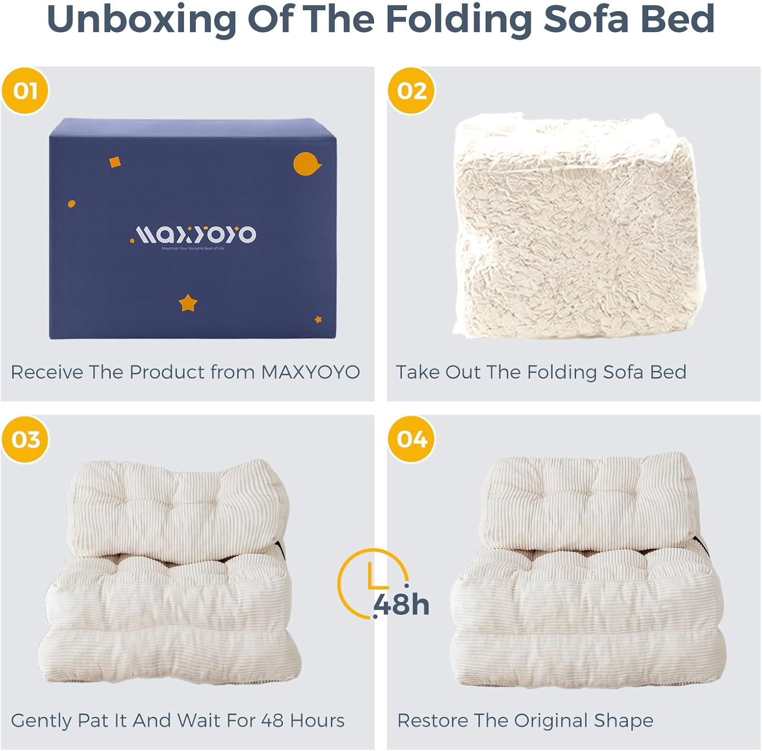 MAXYOYO Folding Sofa Bed