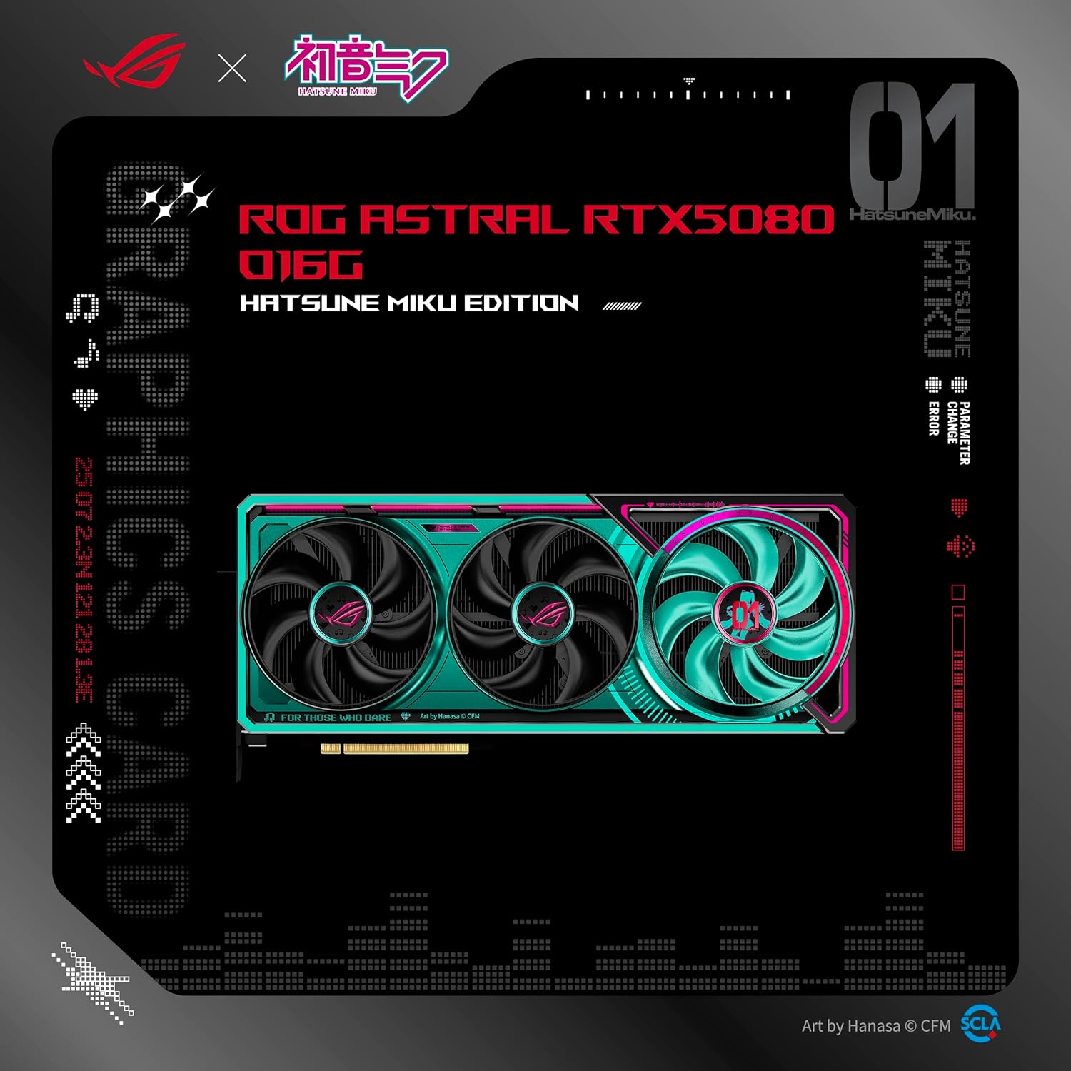 ROG Astral GeForce RTXTM 5O80 16GB GDDR7 0C HATSUNE MIKU