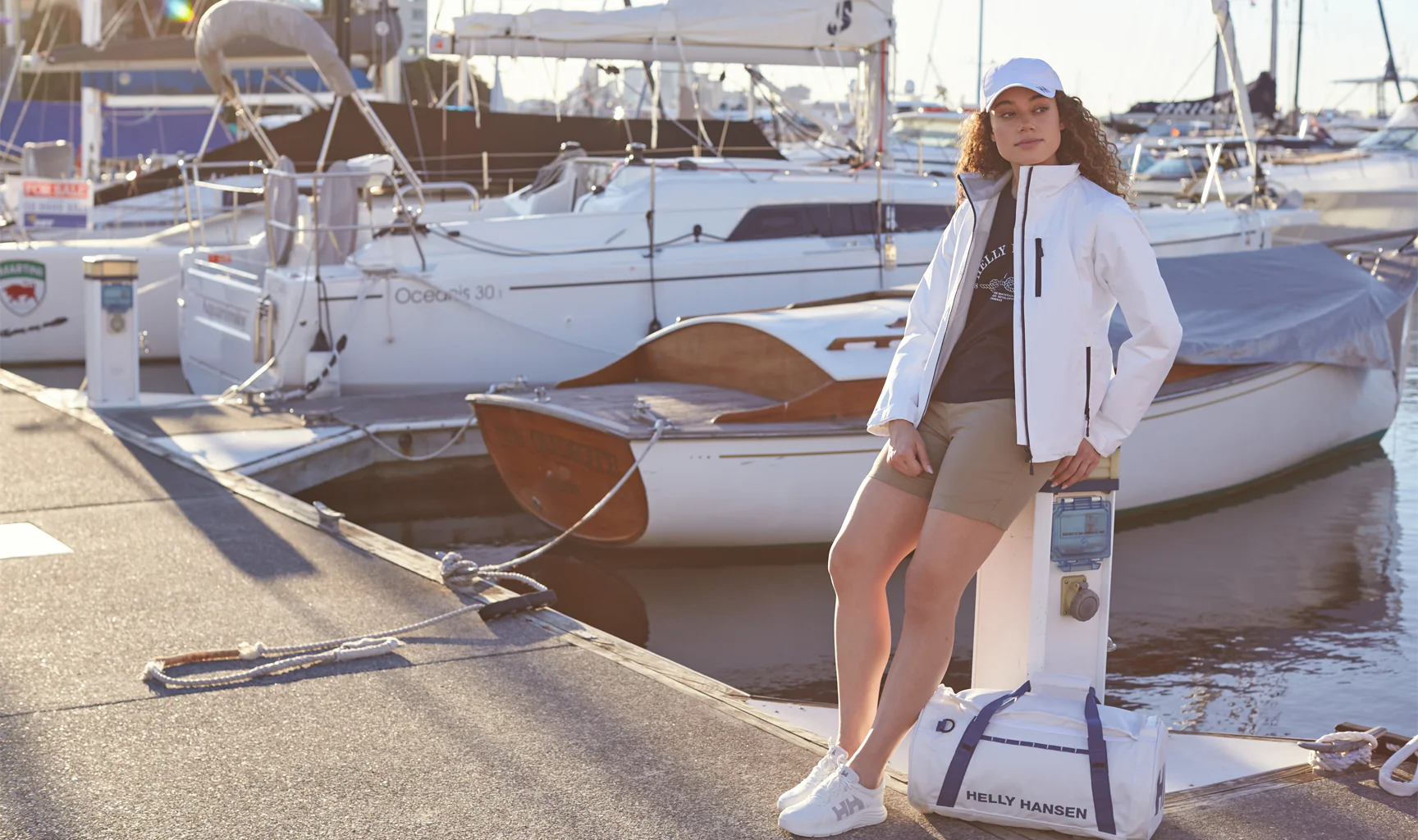 W CREW MIDLAYER JACKET, White