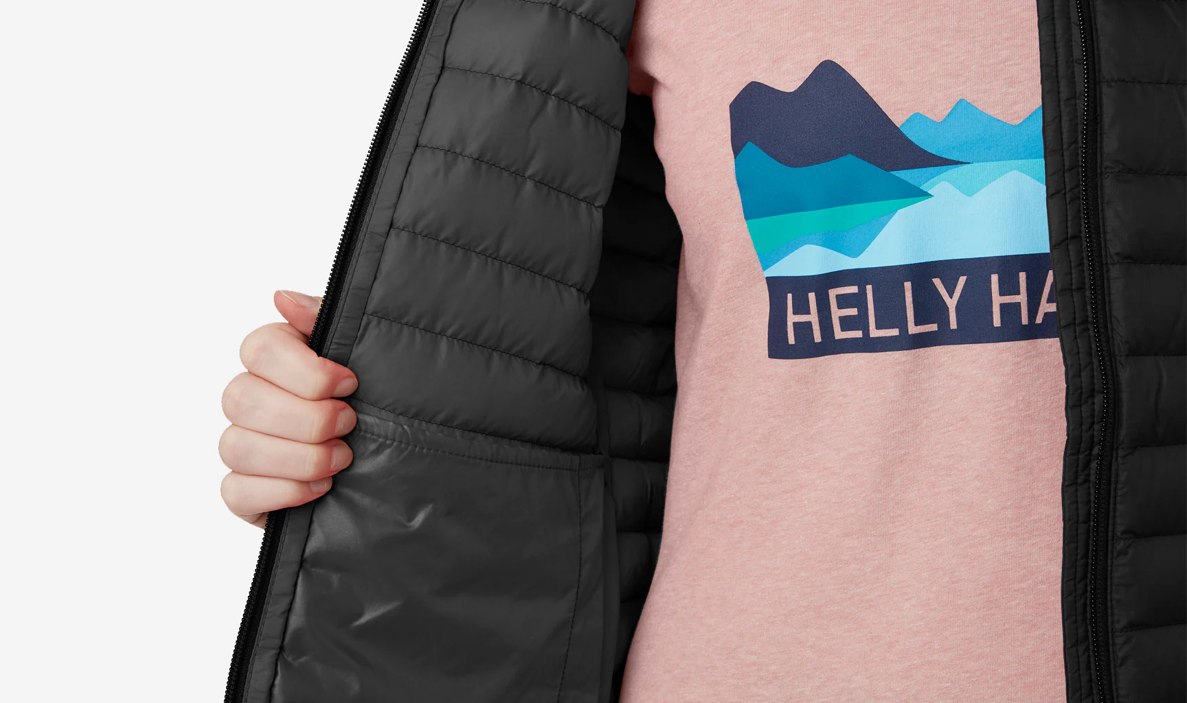 W SIRDAL HOODED INSULATOR JACKET, Black