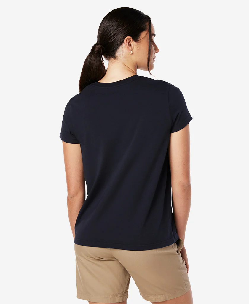 W CREW T-SHIRT, Navy