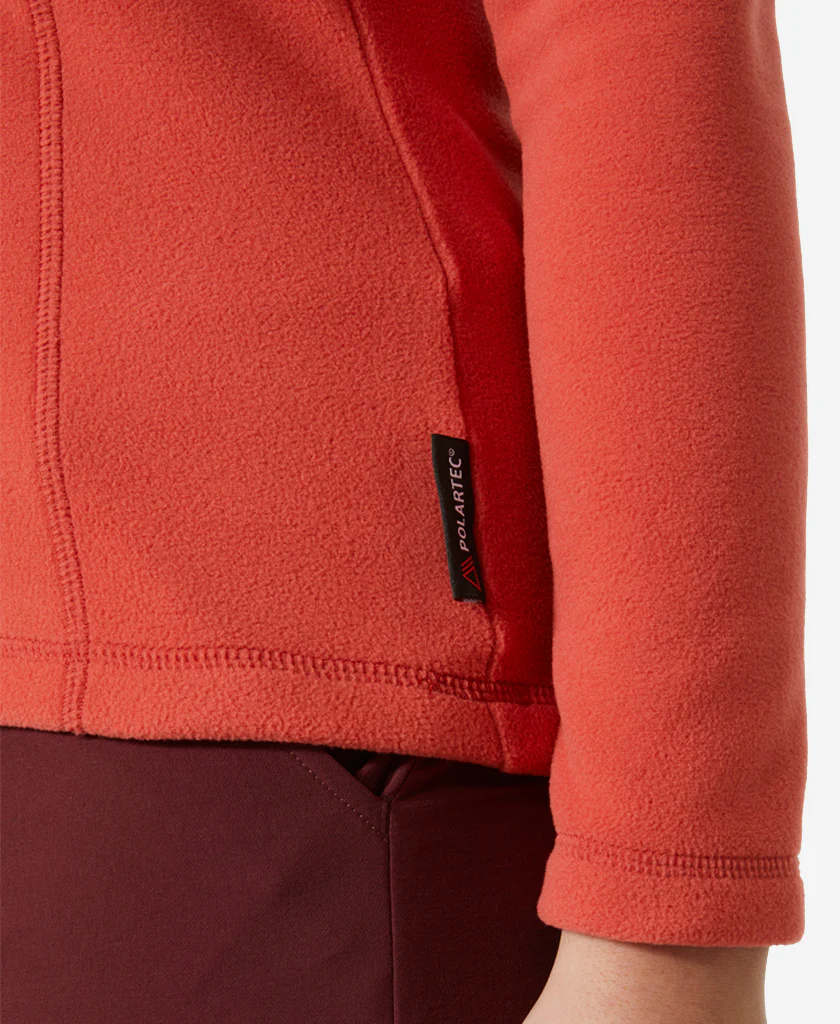 W DAYBREAKER 1/2 ZIP FLEECE, Poppy Red