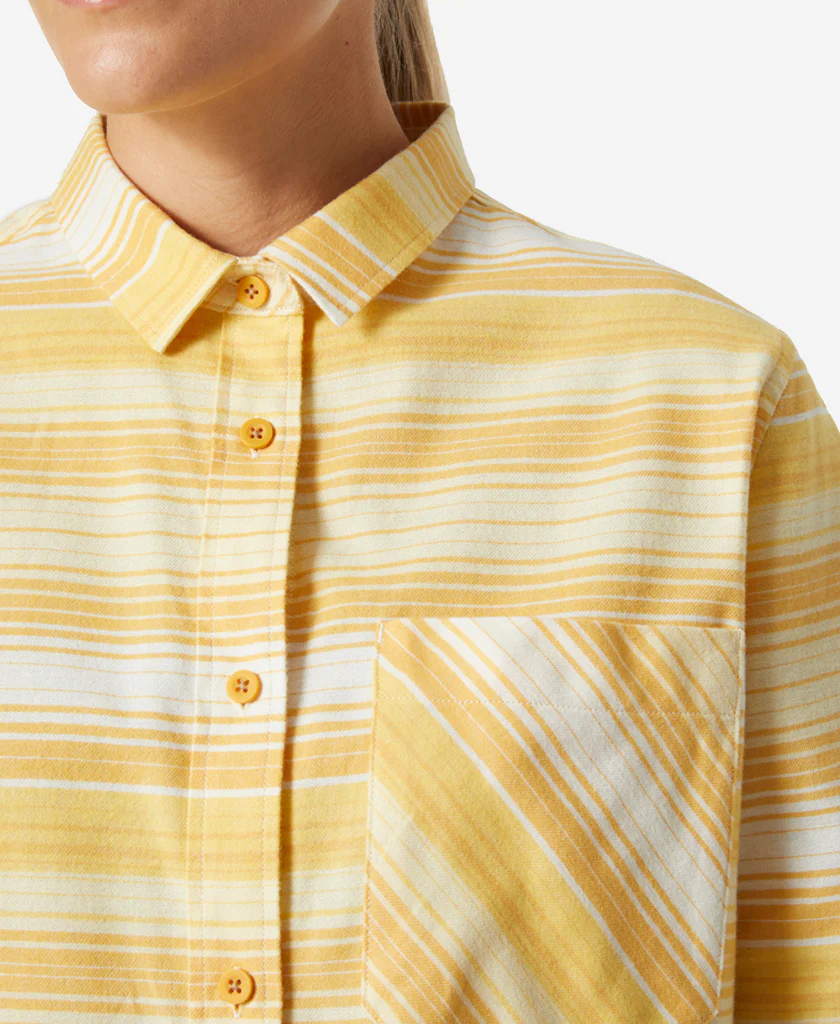 W LOKKA ORGANIC FLANNEL LS SHIRT