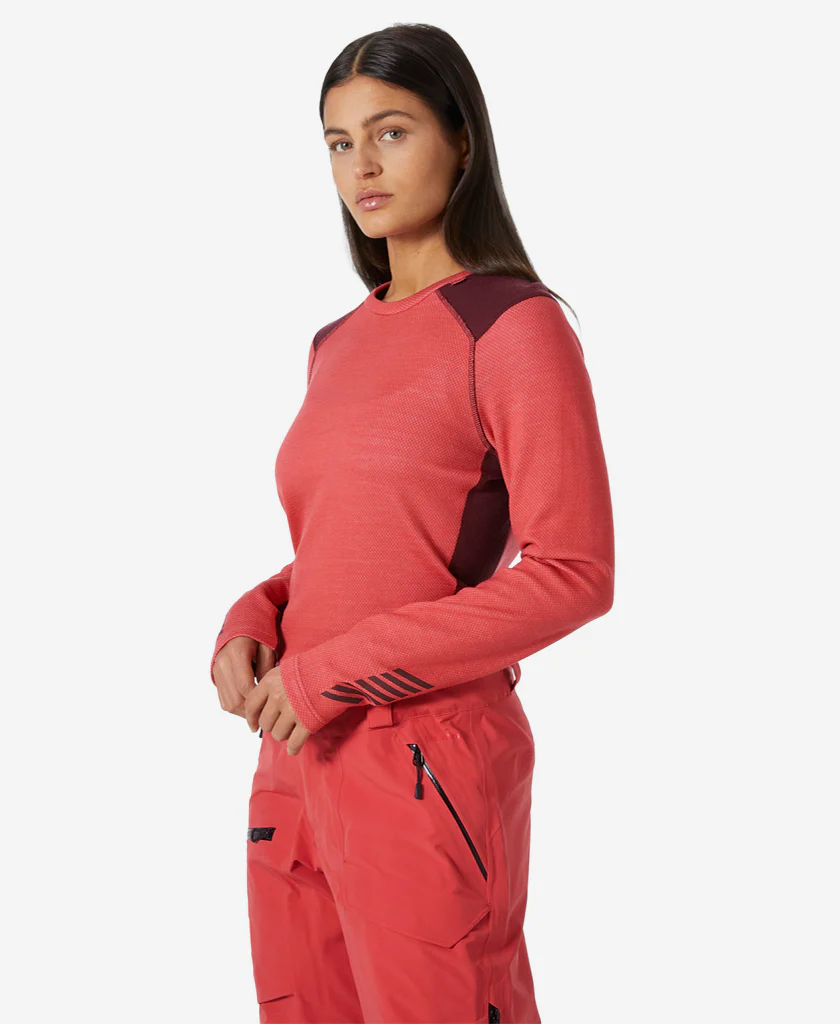 W LIFA MERINO MIDWEIGHT CREW, Poppy Red