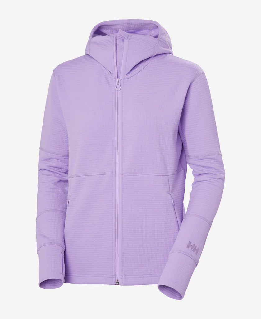 W EVOLVED AIR HOODED MIDLAYER, Heather
