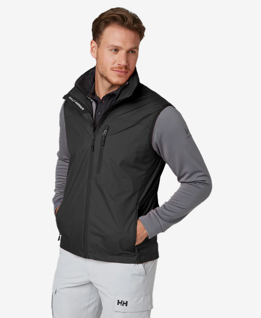 CREW VEST, Black