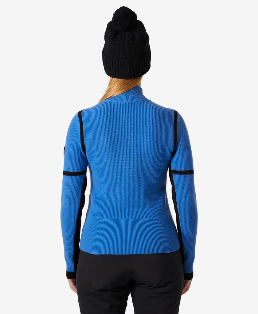 W EDGE KNITTED SWEATER, Ultra Blue