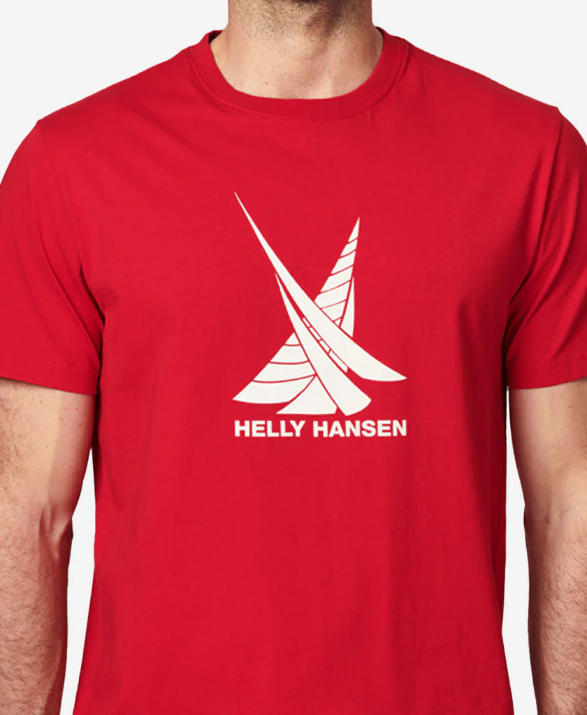 TWIN SAIL T-SHIRT, Red