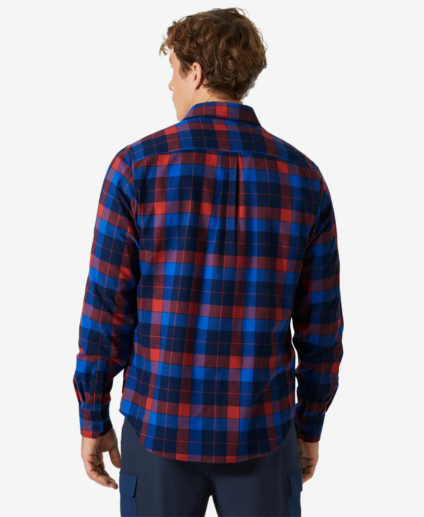 LOKKA ORGANIC FLANNEL LS SHIRT, Poppy Red
