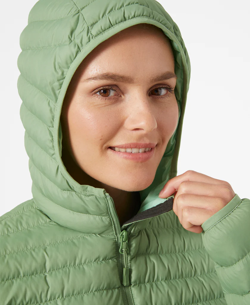 W SIRDAL HOODED INSULATOR JACKET, Jade 2.0