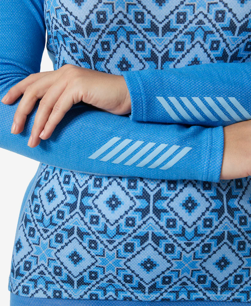 W LIFA MERINO MIDW GRA 1/2 ZIP, Ultra Blue