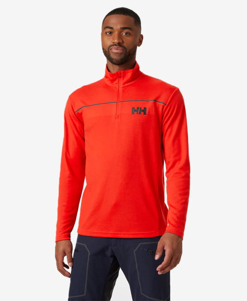 HP 1/2 ZIP PULLOVER, Alert Red