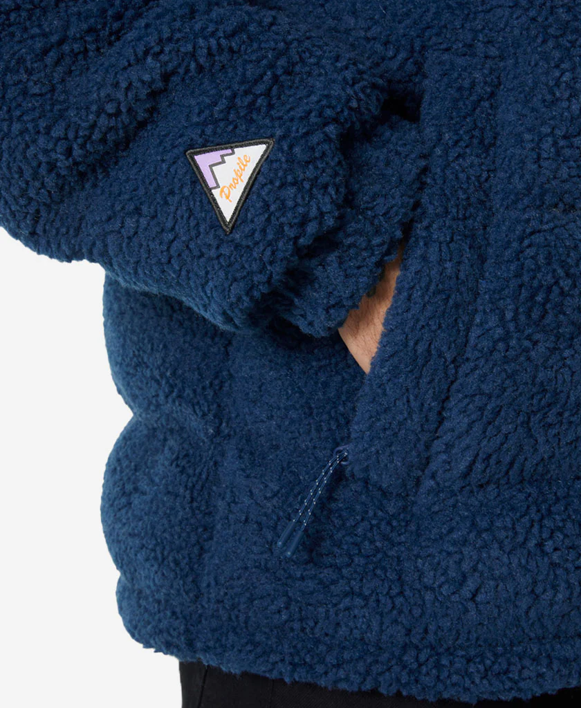 YU TEDDY PILE JACKET, Ocean