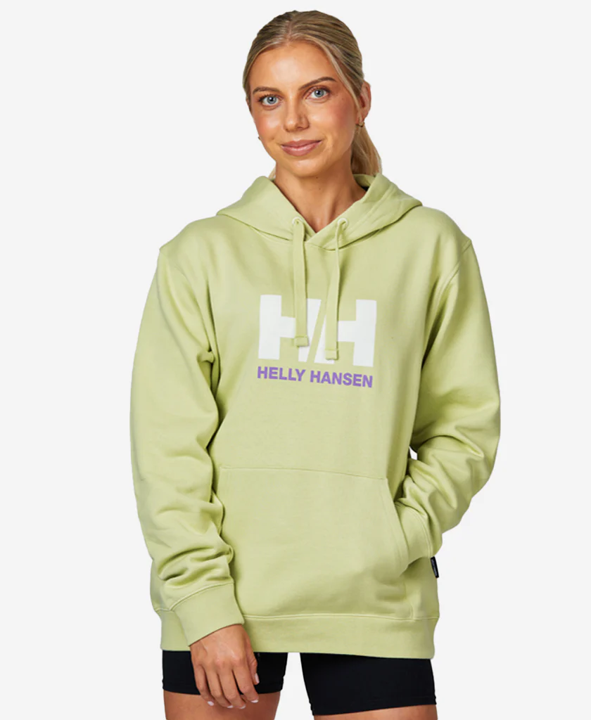 W HH LOGO HOODED FLEECE, Iced Matcha