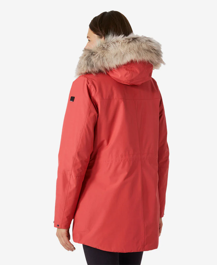 W COASTAL PARKA, Poppy Red