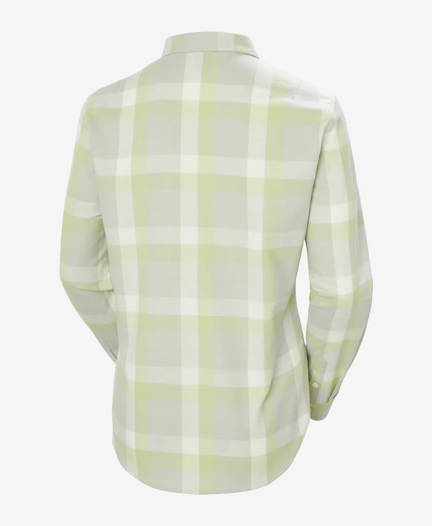W LOKKA ORGANIC FLANNEL LS SHIRT, Iced Matcha