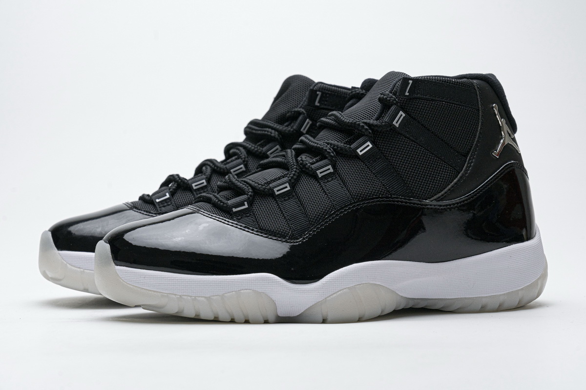 Air Jordan 11 25th Anniversary Black Silver Eyelets CT8012-011