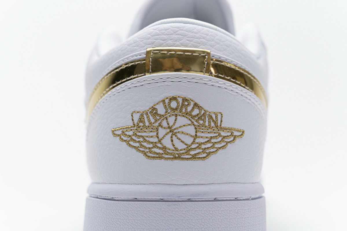 Air Jordan 1 Low White Metallic Gold  CZ4776-100
