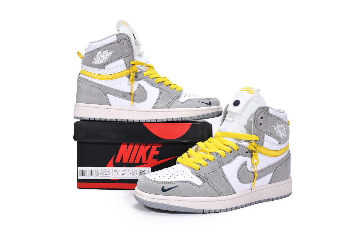 Air Jordan 1 High Switch Light Smoke Grey   CW6576-100