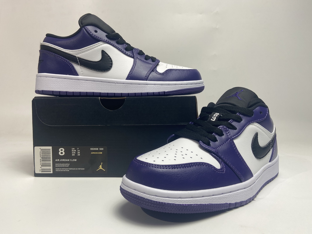 Air Jordan 1 Low Court Purple    553558-500