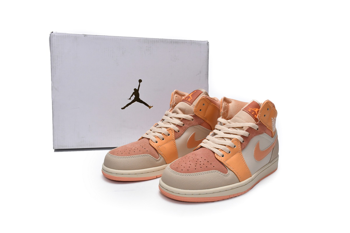 Air Jordan 1 Mid  Apricot Orange  DH4270-800