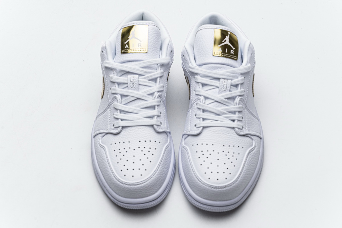 Air Jordan 1 Low White Metallic Gold  CZ4776-100