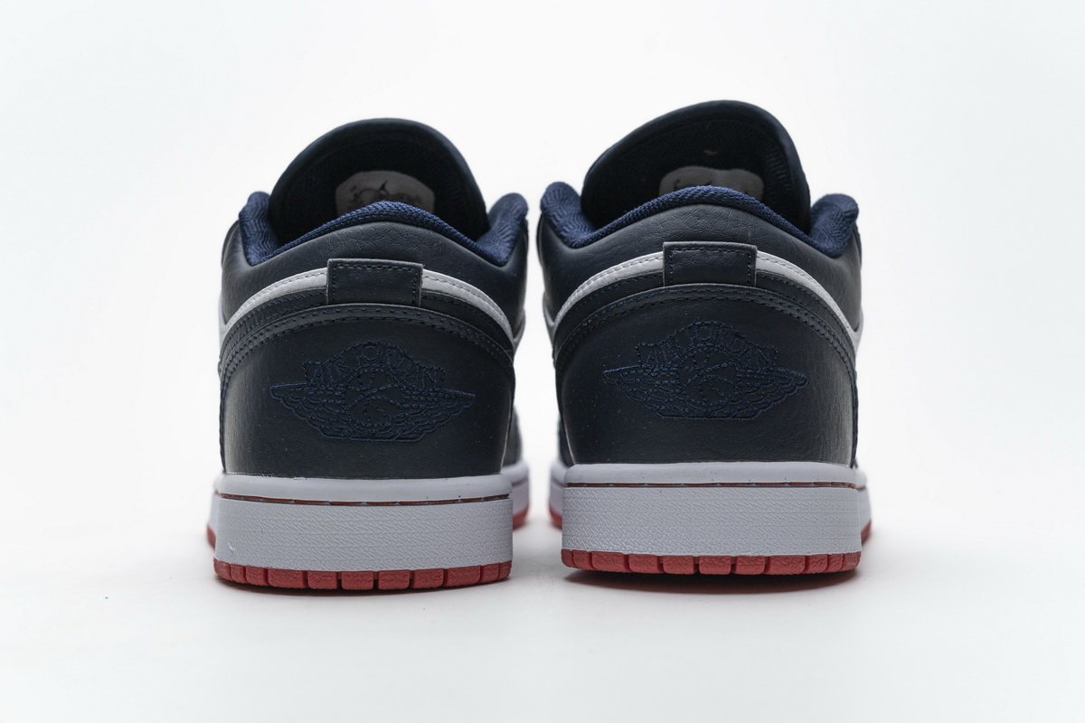 Air Jordan 1 Low Obsidian Ember Glow  553558-481