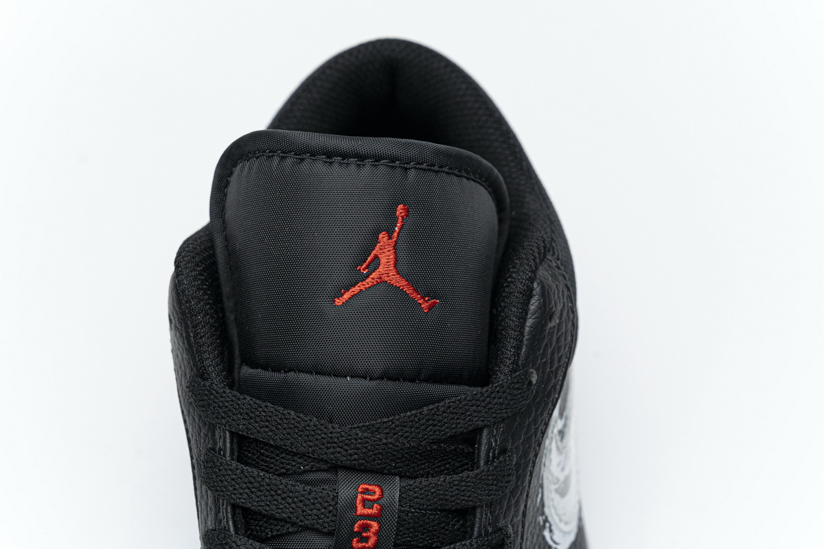 Air Jordan 1 Low Brushstroke Swoosh   DA4659-001