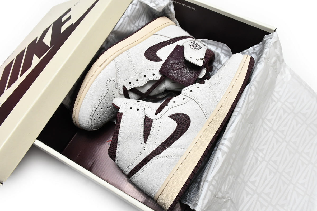 Air Jordan 1 High OG Sail and Burgundy Crush  DO7097-100