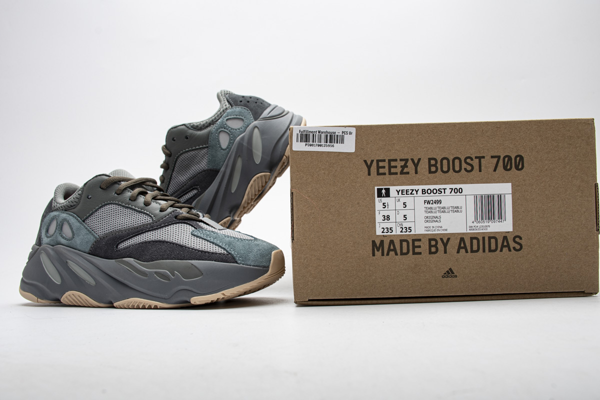 DG   adidas Yeezy Boost 700 Carbon Blue Real Boost  FW2498